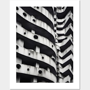 Brutalism Concrete Architecture Design Posters and Art